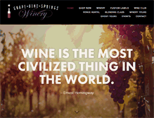 Tablet Screenshot of grapevinespringswinery.com